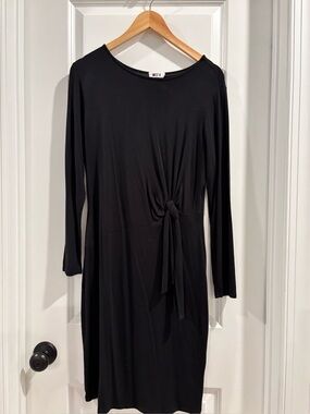 Classic Black Long Sleeve Women's Dress